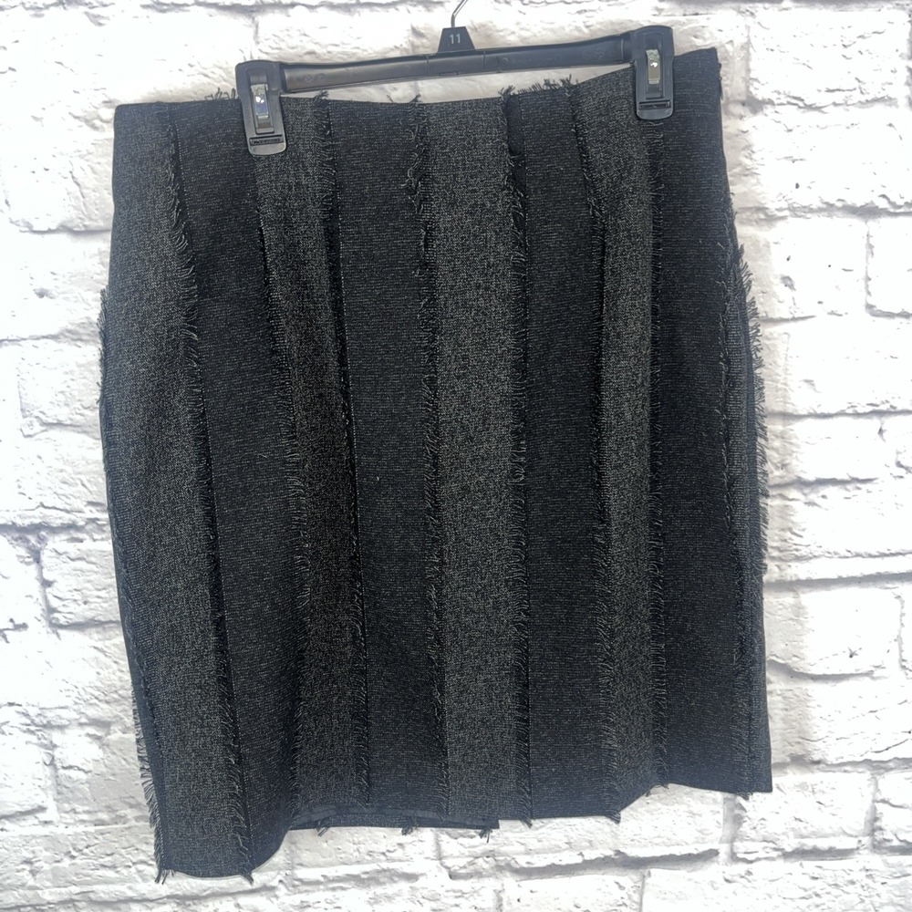 Richard Malcom Frayed Aline Dark Academia Career Work Lined Skirt Size 12